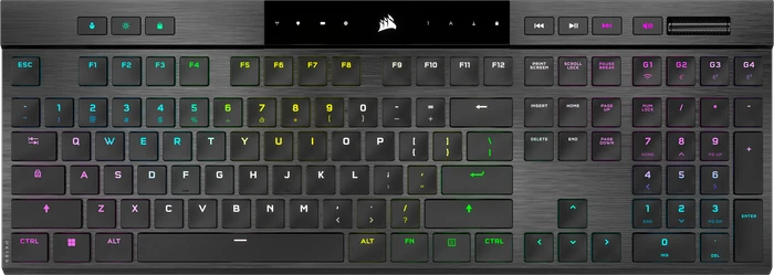 Corsair Gaming K100 AIR Wireless, MX RGB ULP Tactile, USB/Bluetooth, US