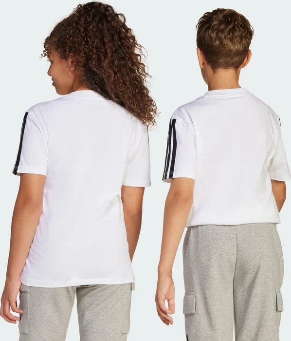 adidas Essentials T-Shirt kurzarm weiß/schwarz (Junior)