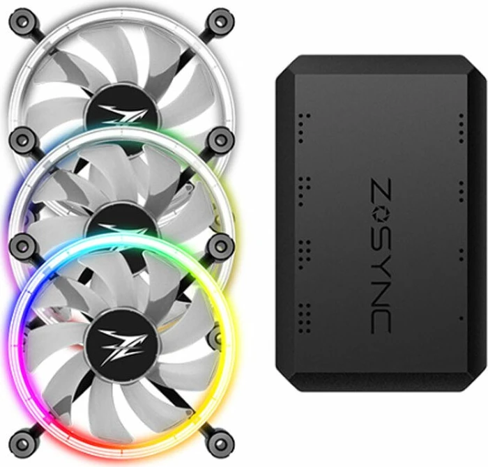 Zalman LF120A3 ARGB, LED-Steuerung, 120mm, 3er-Pack