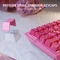 Attack Shark X68 HE Rapid Trigger Keyboard, rosa mit Kontur, LEDs RGB, Outemu White Jade Magnetic, USB, US Vorschaubild