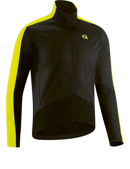 Gonso Marvao Trikot langarm black/safety yellow (Herren)