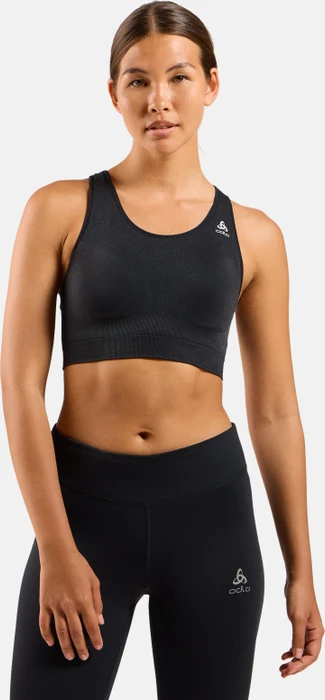Odlo Seamless Medium Ceramicool Sport-BH black melange (Damen)