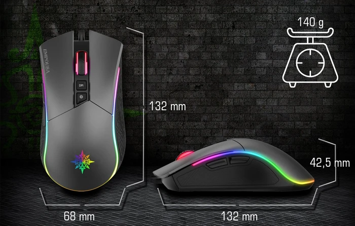 Inca IMG-GT19 RGB Gaming Mouse, USB
