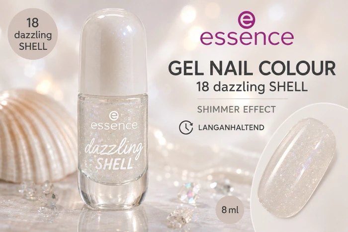 Essence gel nail colour Nagellack 18 dazzling shell, 8ml