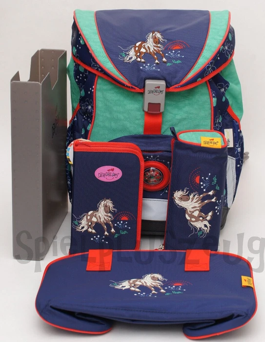 DerDieDas ErgoFlex Happy Pony Schultaschen-Set, 5-tlg.