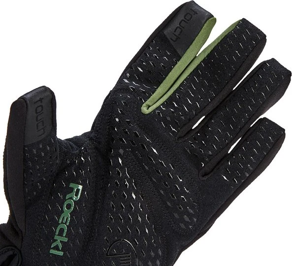 Roeckl Ranten Fahrradhandschuhe black/fir forest