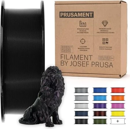 Prusa Buddy3D PLA, Jet Black, Spule, 1.75mm, 1.00kg