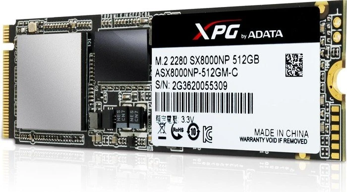 ADATA XPG SX8000 1TB, M.2 2280 / M-Key / PCIe 3.0 x4