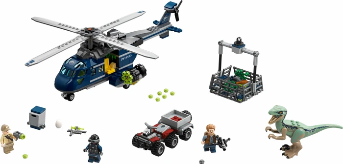 LEGO Jurassic World - Blue's Hubschrauber-Verfolgungsjagd