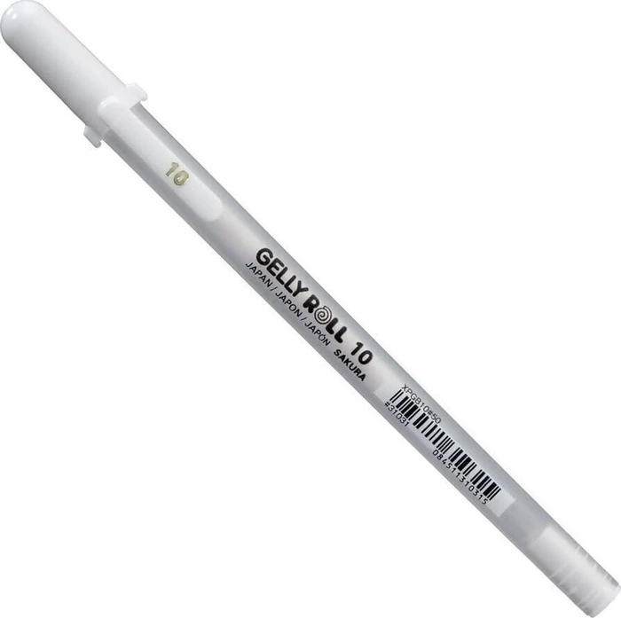 Sakura Gelly Roll 10 B Gelroller (Mine) weiß/transparent