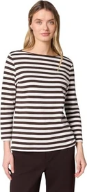 Street One Gestreiftes Shirt langarm molten earth (Damen)