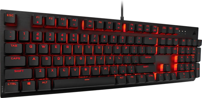 Corsair K60 PRO, LEDs rot, schwarz, Cherry VIOLA, USB, DE