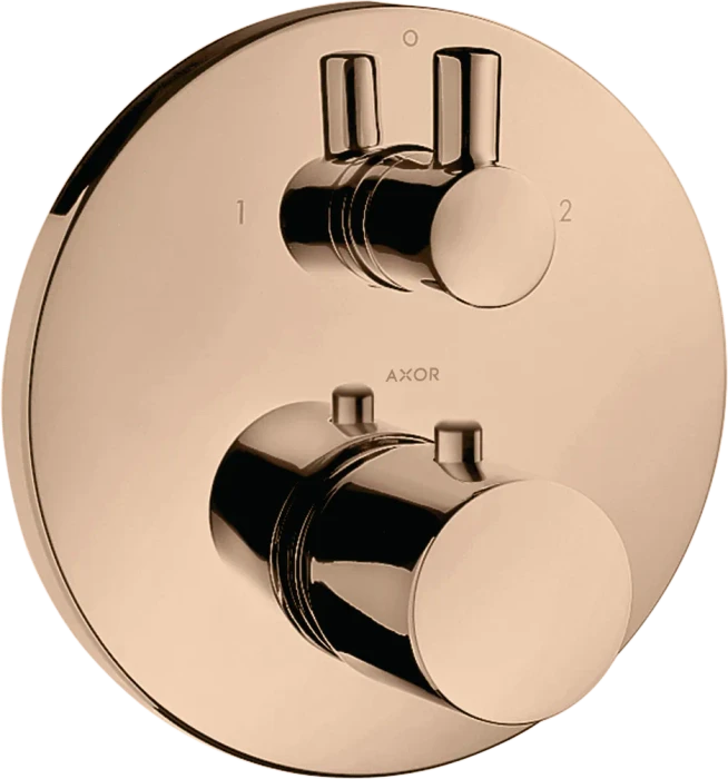 Hansgrohe Axor Uno Thermostat Unterputz mit Ab- und Umstellventil polished red gold