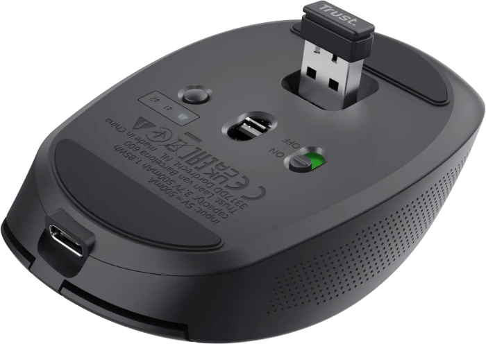 Trust Ozaa Compact Wireless Mouse schwarz, USB/Bluetooth