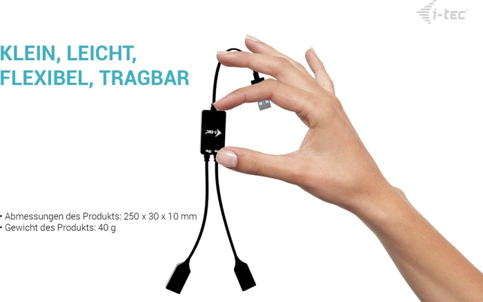 i-tec USB-A Cable HUB 2 port, USB-A 3.0 [Stecker]