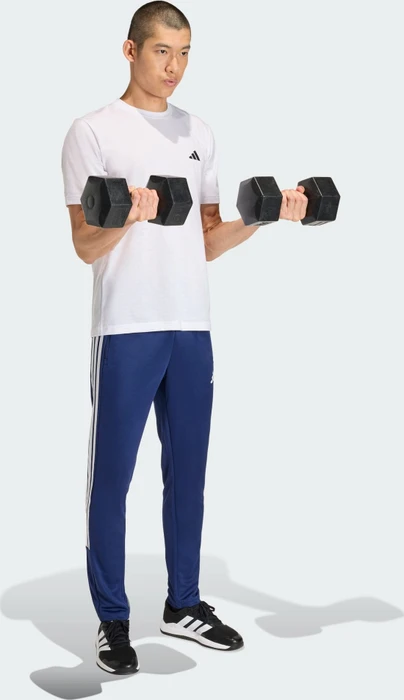 adidas Workout Essentials All-Set 3-Streifen Hose lang dark blue/white (Herren)