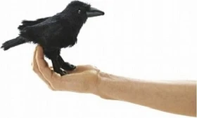 Folkmanis Fingerpuppe Mini Rabe