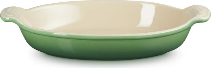 Le Creuset Auflaufform Tradition oval 28cm 1.6l bamboo green