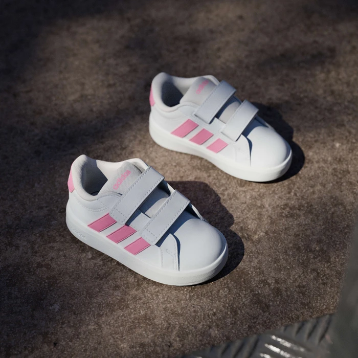 adidas Grand Court 3.0 cloud white/bliss pink (Junior)
