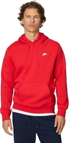 Nike Club Fleece Hoodie university red/white (Herren)