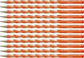 STABILO EASYgraph S Bleistift HB graphit, orange, Rechtshänder, 12er-Pack