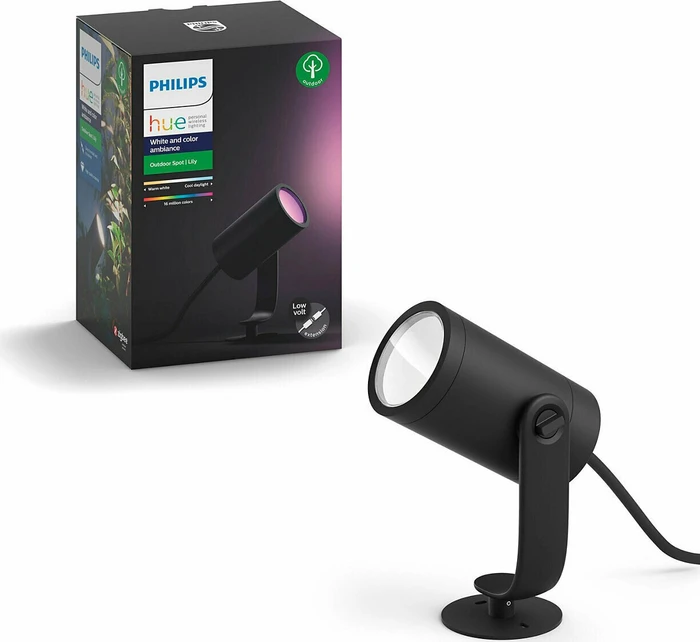 Philips Hue White and Color Ambiance Lily Gartenspot Erweiterung, 1 Stück