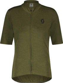 Scott Gravel Merino Trikot kurzarm fir green/black (Herren)
