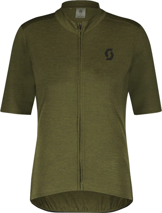 Scott Gravel Merino Trikot kurzarm fir green/black (Herren)