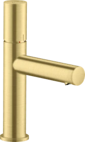 Hansgrohe Axor Uno Waschbeckenarmatur 110 mit Zerogriff und Ablaufgarnitur brushed brass