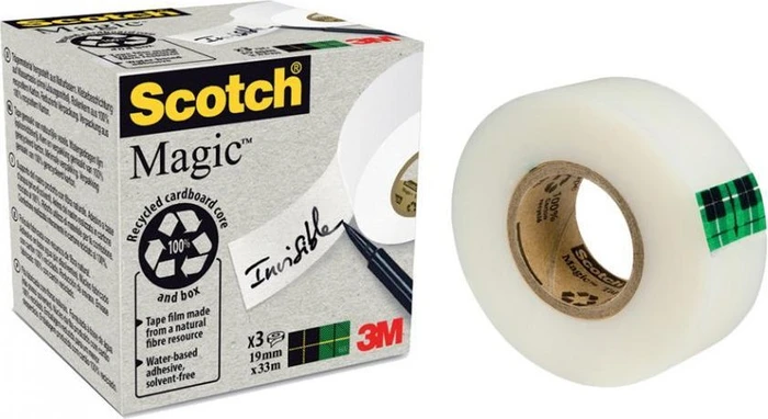 3M Scotch Magic transparent, Klebeband, 19mm/33m, 9 Stück (7100044084)