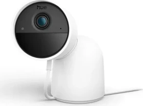 Philips Hue Secure 2K Kamera, kabelgebunden mit Standfuß, weiß