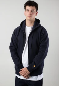 Carhartt Hooded Chase Jacket Hoodie dark navy/gold (Herren)