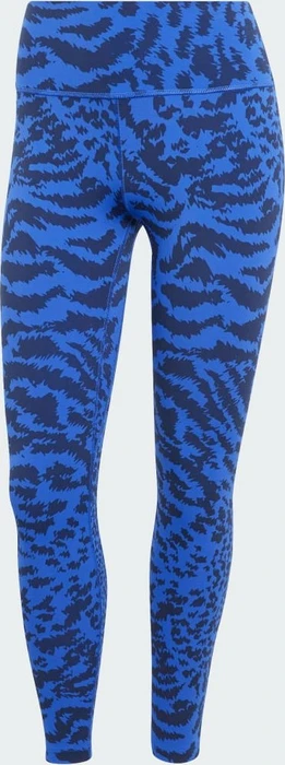 adidas All Me Allover Print Hose 7/8 semi lucid blue/legend ink (Damen)