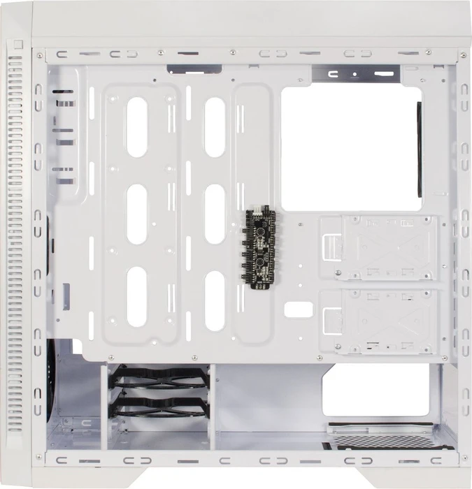 Inter-Tech X-908 Infini2, weiß, Glasfenster