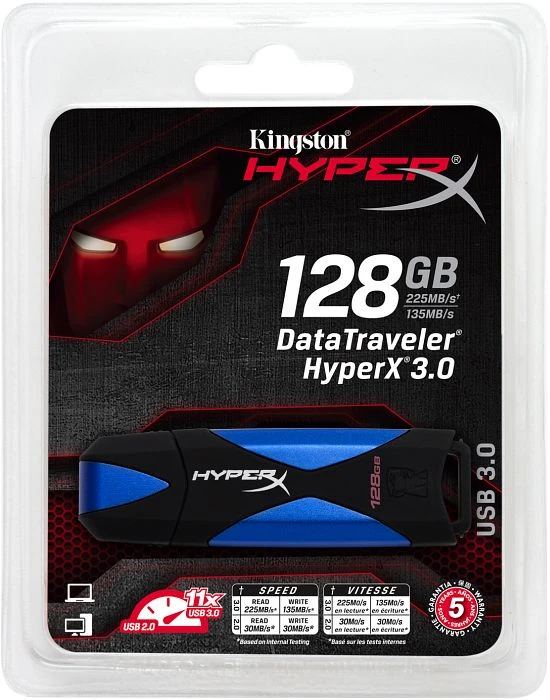 Kingston DataTraveler FURY 3.0 128GB, USB-A, USB 3.2 Gen 1×1