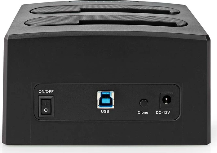 Nedis Dual Bay HDD Docking Station, 2x 2.5"/3.5", USB-B 3.0