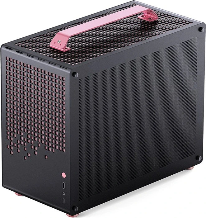 Jonsbo Z20 Pink Black, schwarz/rosa, Glasfenster