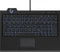 KeySonic KSK-3210ELU Super-Mini-USB Tastatur, schwarz, LEDs weiß, USB, UK Vorschaubild