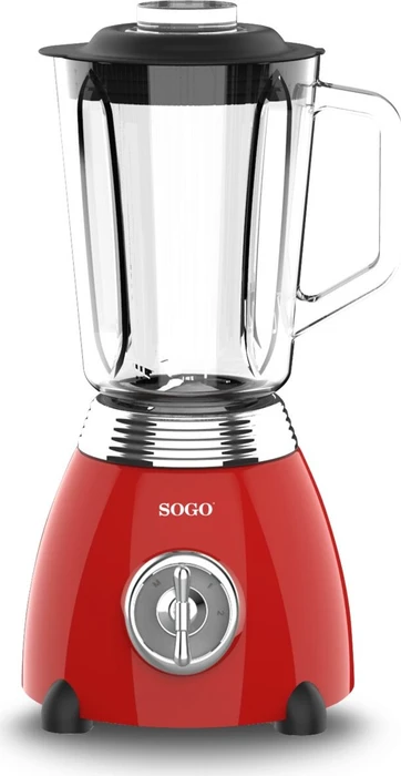 Sogo BAT-SS-5560 Retro Standmixer rot