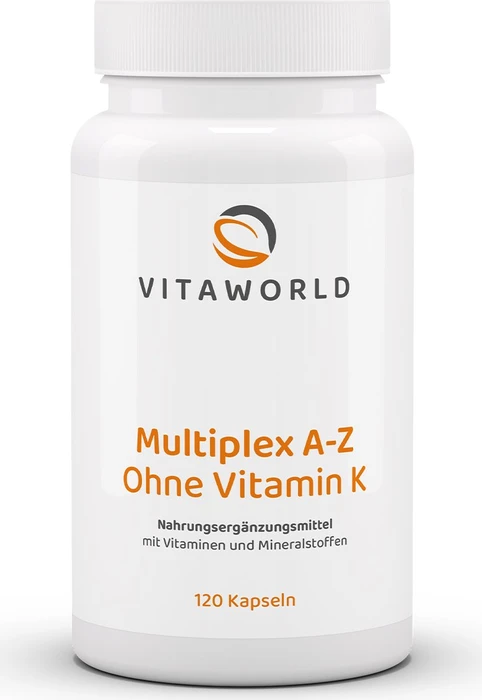 vitaworld Multiplex A-Z ohne Vitamin K Kapseln, 120 Stück