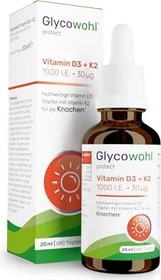 Glycowohl protect Vitamin D3 1000 I.E. + K2 30µg Tropfen, 20ml