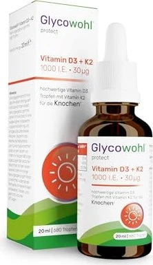 Glycowohl protect Vitamin D3 1000 I.E. + K2 30µg Tropfen, 20ml