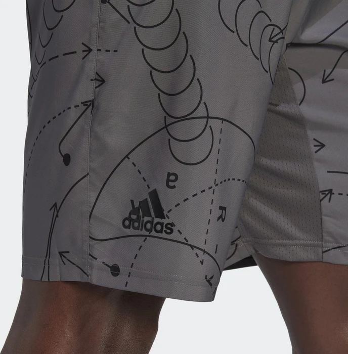 adidas Club Graphic Tennis Hose kurz grey four (Herren)