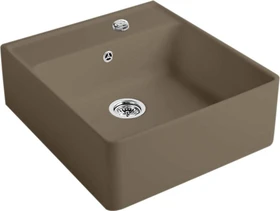 Villeroy & Boch Spülstein Becken mittig mit Ablauffernbedienung timber