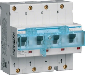 Hager SLS Schalter 4 polig 3P+N Cs-Charakteristik 63A