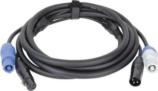 DAP Audio FP20 Hybrid Cable - Power Pro & 3-pin XLR, 3m schwarz