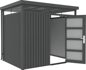 Floraworld Systemhaus Q5 Gerätehaus 254x194cm metallic schwarz