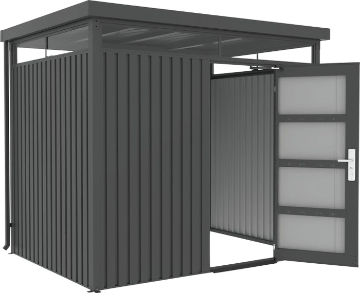 Floraworld Systemhaus Q5 Gerätehaus 254x194cm metallic schwarz