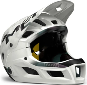 MET Parachute MCR Fullface-Helm white iridescent/matt