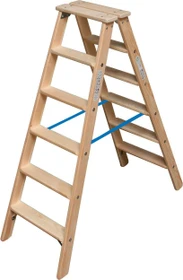 Krause Stabilo Professional Holz 2-tlg. Stehleiter, 2x 6 Stufen